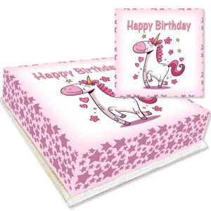 birthday cartoon unicorn cake