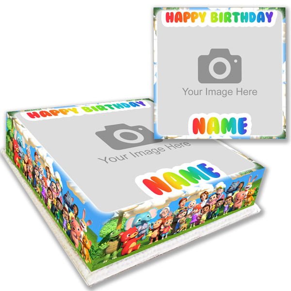 cocomelon birthday cake with photo