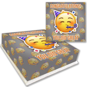 congratulations emoji cake