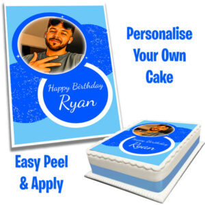 Blue-Circles-Edible-Photo-on-Cake