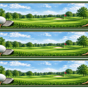 Golfer-Themed-Edible-Ribbon